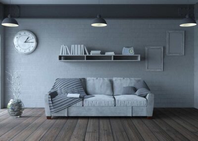 White living room hardwood floor couch window